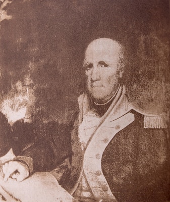 George Rogers Clark, from a portrait painted by John Wesley Jarvis in the collection of Colonel R.T. Durrett of Louisville, Kentucky. As the American Revolutionary War intensified, Clark sought approval of a plan from Virginia’s Governor, Patrick Henry, to capture the British-held settlements of Kaskaskia, Cahokia and Vincennes in the Illinois Territory.