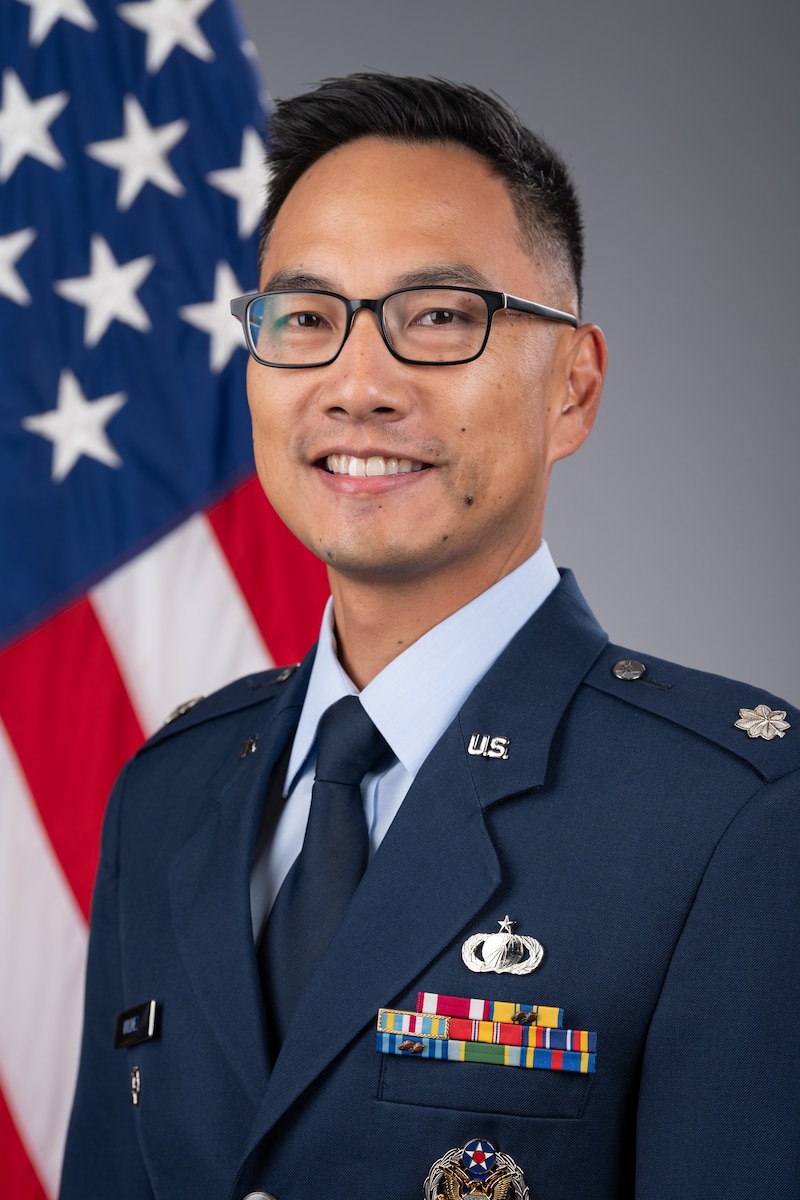 Lt. Col. Evan Valdez (U.S. Air Force photo by Keith Thornburgh)