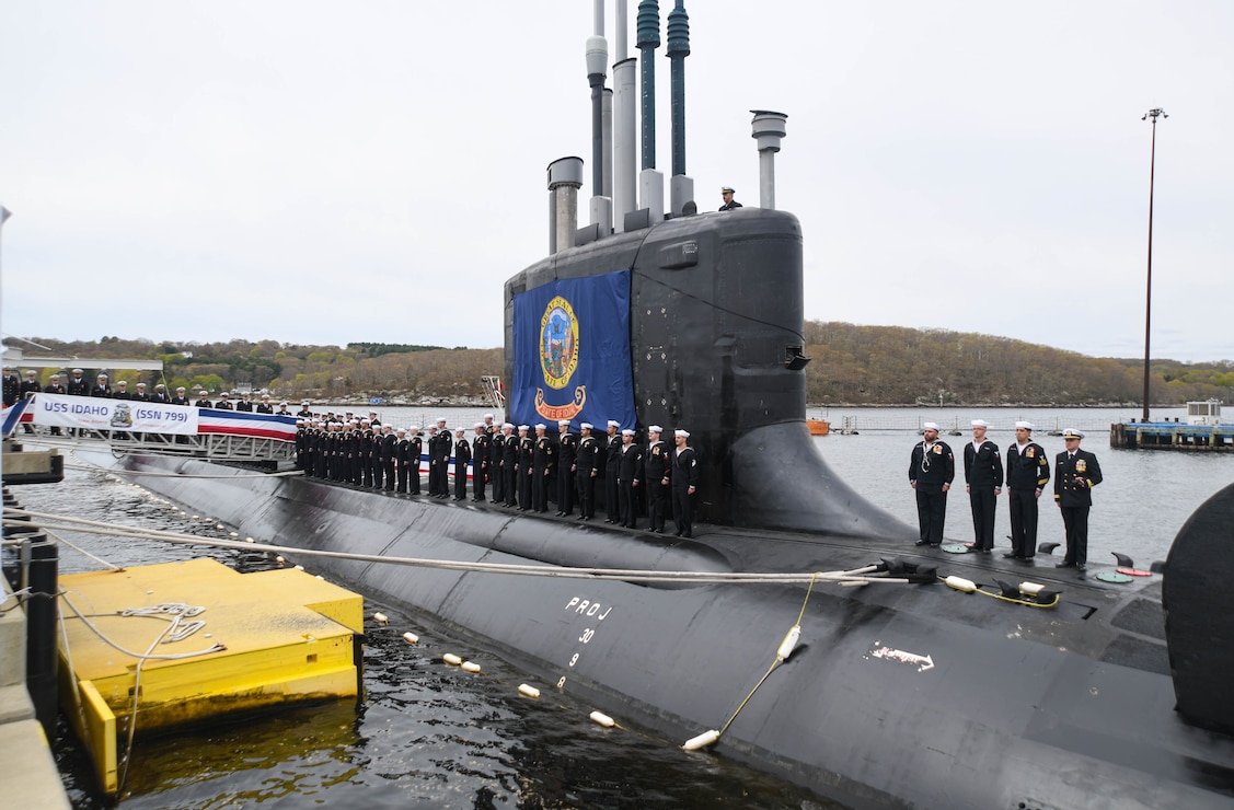 Idaho is the newest fast-attack submarine and the fifth U.S. Navy vessel to bear the name. (U.S. Navy photo by Mass Communication Specialist 2nd Class Lucas J. Hastings)