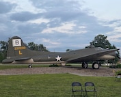 A B-17 Flying Fortress static display