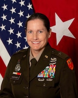 Brig. Gen. Rachel sits for official U.S. Army Photo