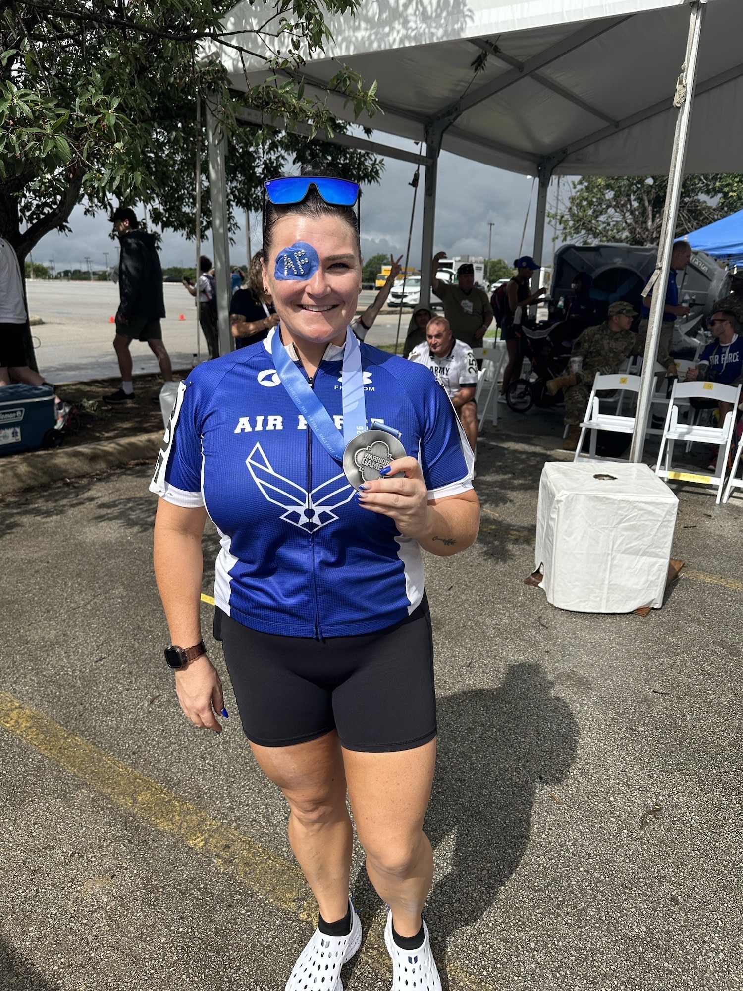 U.S. Air Force Chief Master Sgt. Danielle Spurlock, 355th Munitions Squadron senior enlisted leader, poses for a photo.