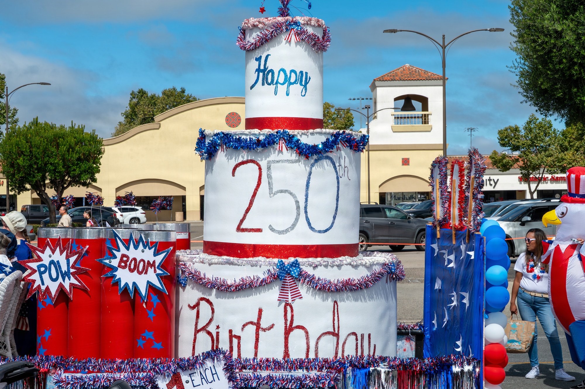 A parade float
