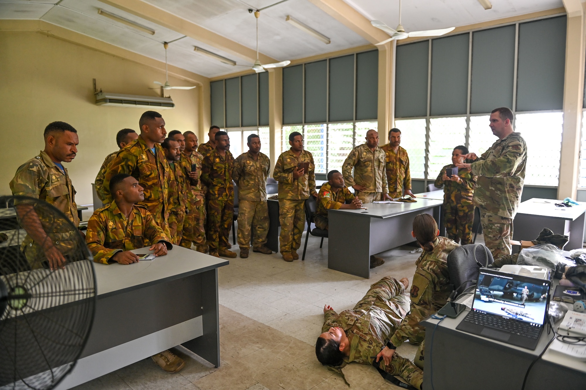 The Wisconsin National Guard State Partnership Program is working with the U.S. Embassy team in PNG, and the PNG Defence Force on a consolidated exchange in Papua New Guinea during fiscal year 2025 that includes four subject matter expert exchanges. (U.S. Air National Guard photo by Master Sgt. Mary Greenwood)