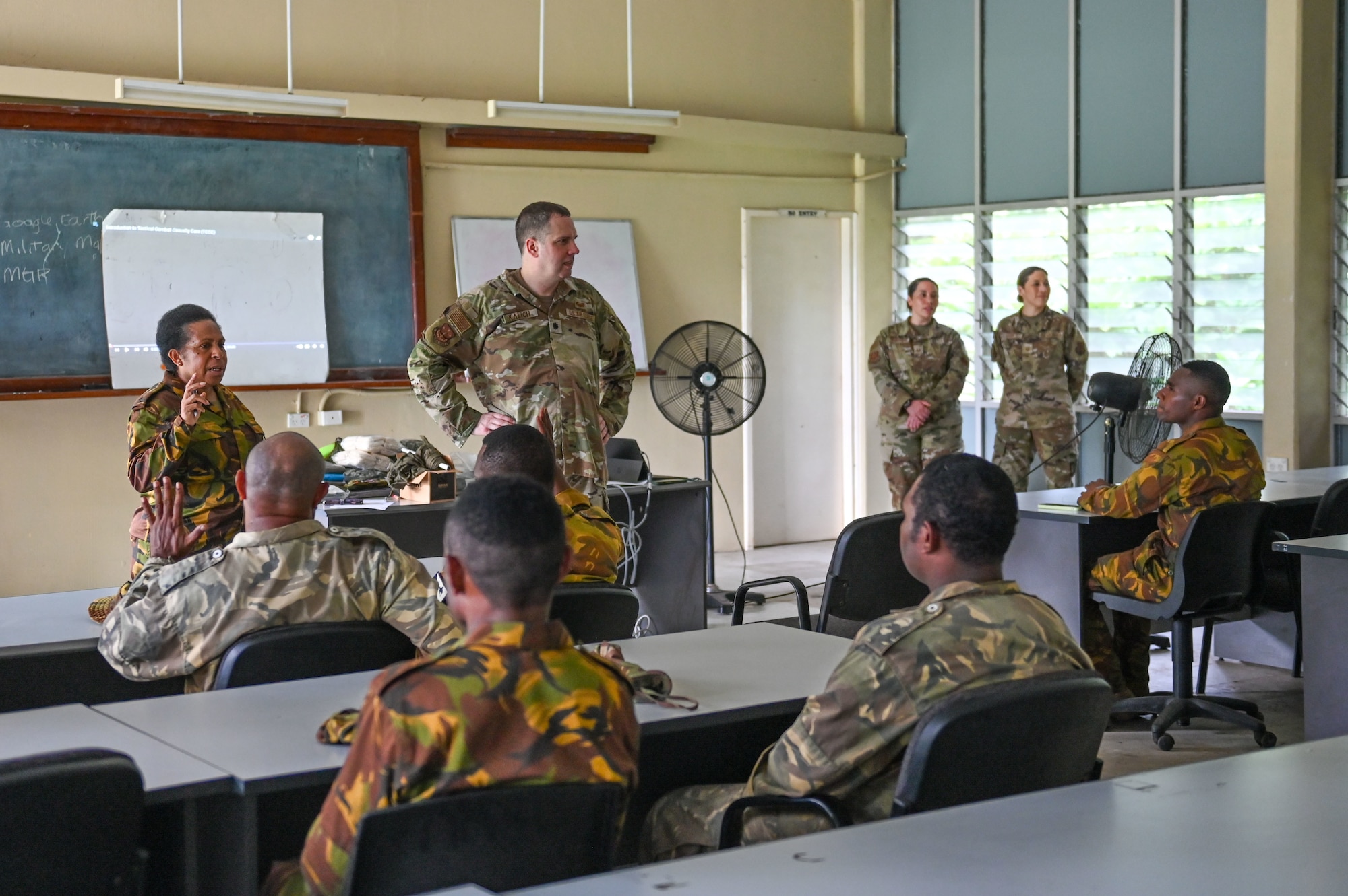 The Wisconsin National Guard State Partnership Program is working with the U.S. Embassy team in PNG, and the PNG Defence Force on a consolidated exchange in Papua New Guinea during fiscal year 2025 that includes four subject matter expert exchanges. (U.S. Air National Guard photo by Master Sgt. Mary Greenwood)