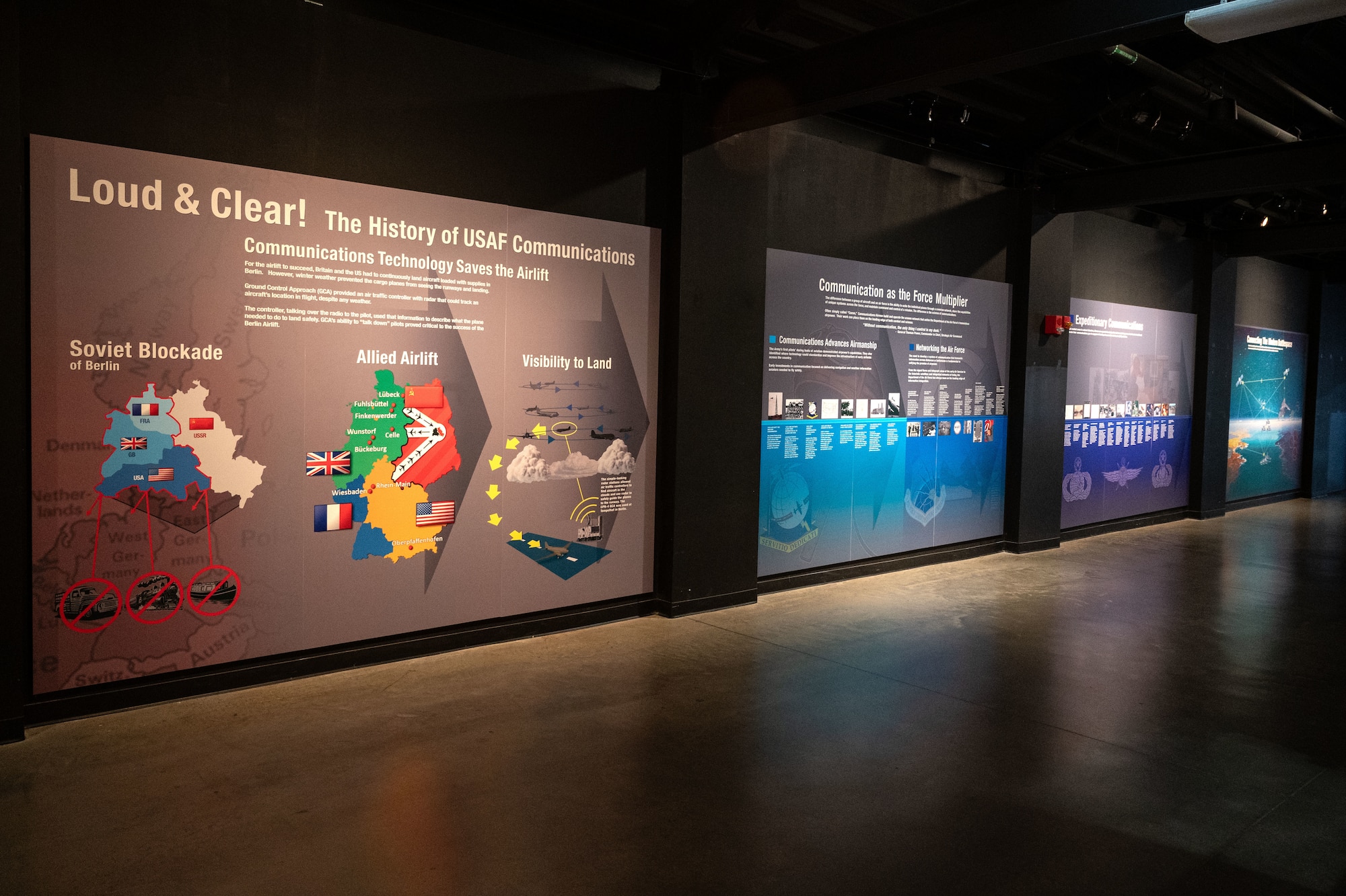 Loud & Clear! History of USAF Communications exhibit panels