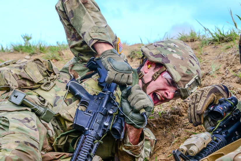 U.S. Soldiers with 1st Battalion, 109th Infantry Regiment, 2nd Infantry Brigade Combat Team, 28th Infantry Division sharpen combat readiness through a series of squad and platoon live-fire exercises at Fort Drum, New York, June 10, 2026. Throughout the training event, infantry squads and platoons refined tactical proficiency and maneuver techniques in a realistic and demanding environment. (U.S. Army National Guard photo by Staff Sgt. Zachery Jockel)