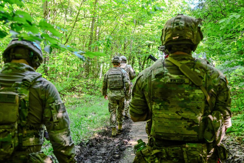 U.S. Soldiers with 1st Battalion, 109th Infantry Regiment, 2nd Infantry Brigade Combat Team, 28th Infantry Division sharpen combat readiness through a series of squad and platoon live-fire exercises at Fort Drum, New York, June 10, 2026. Throughout the training event, infantry squads and platoons refined tactical proficiency and maneuver techniques in a realistic and demanding environment. (U.S. Army National Guard photo by Staff Sgt. Zachery Jockel)