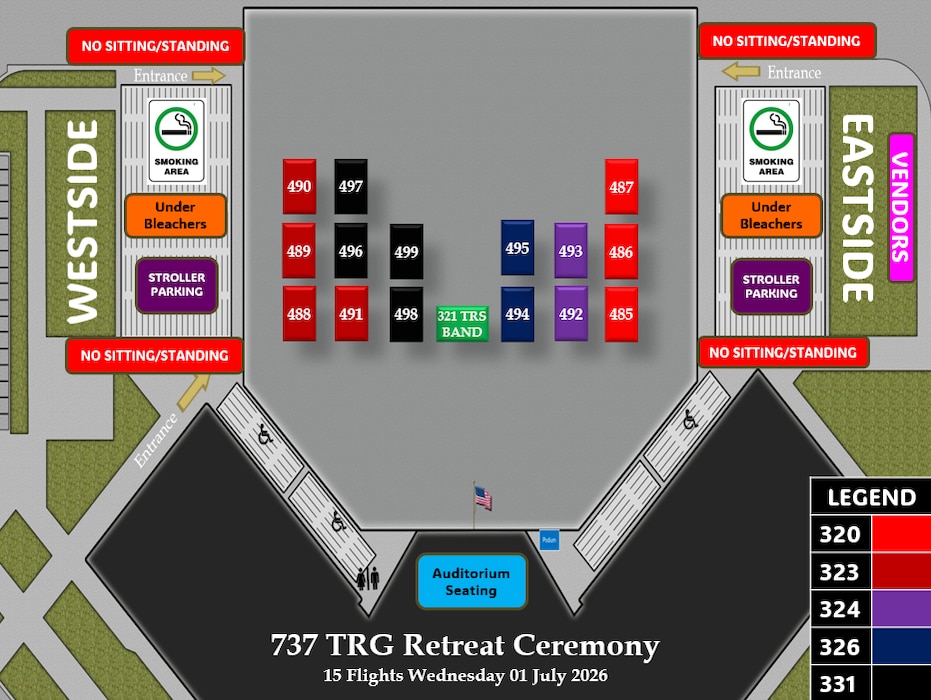 Flights 485-499 BMT Coin & Retreat Ceremony Line-up