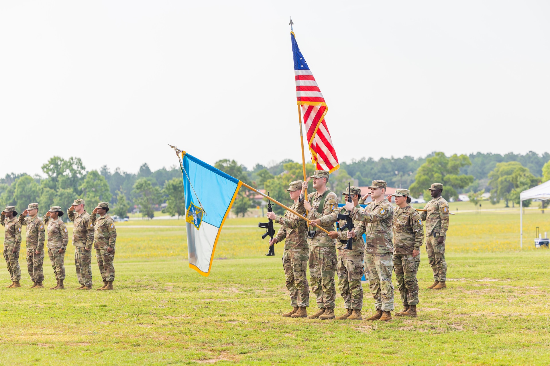The 513th Military Intelligence Brigade (MIB) held a change of command ceremony at Fort Gordon, Georgia June 29, welcoming new leadership.