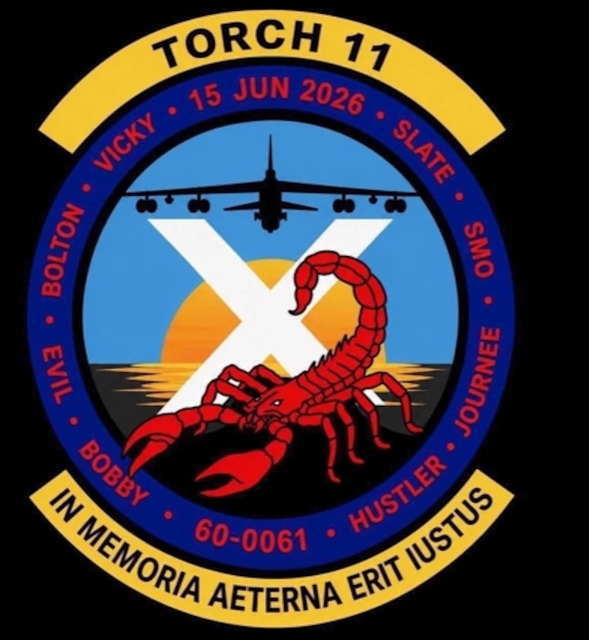 Torch 11 patch "In memoria aeterna erit iustus," which means "The righteous will be remembered forever." (courtesy graphic)