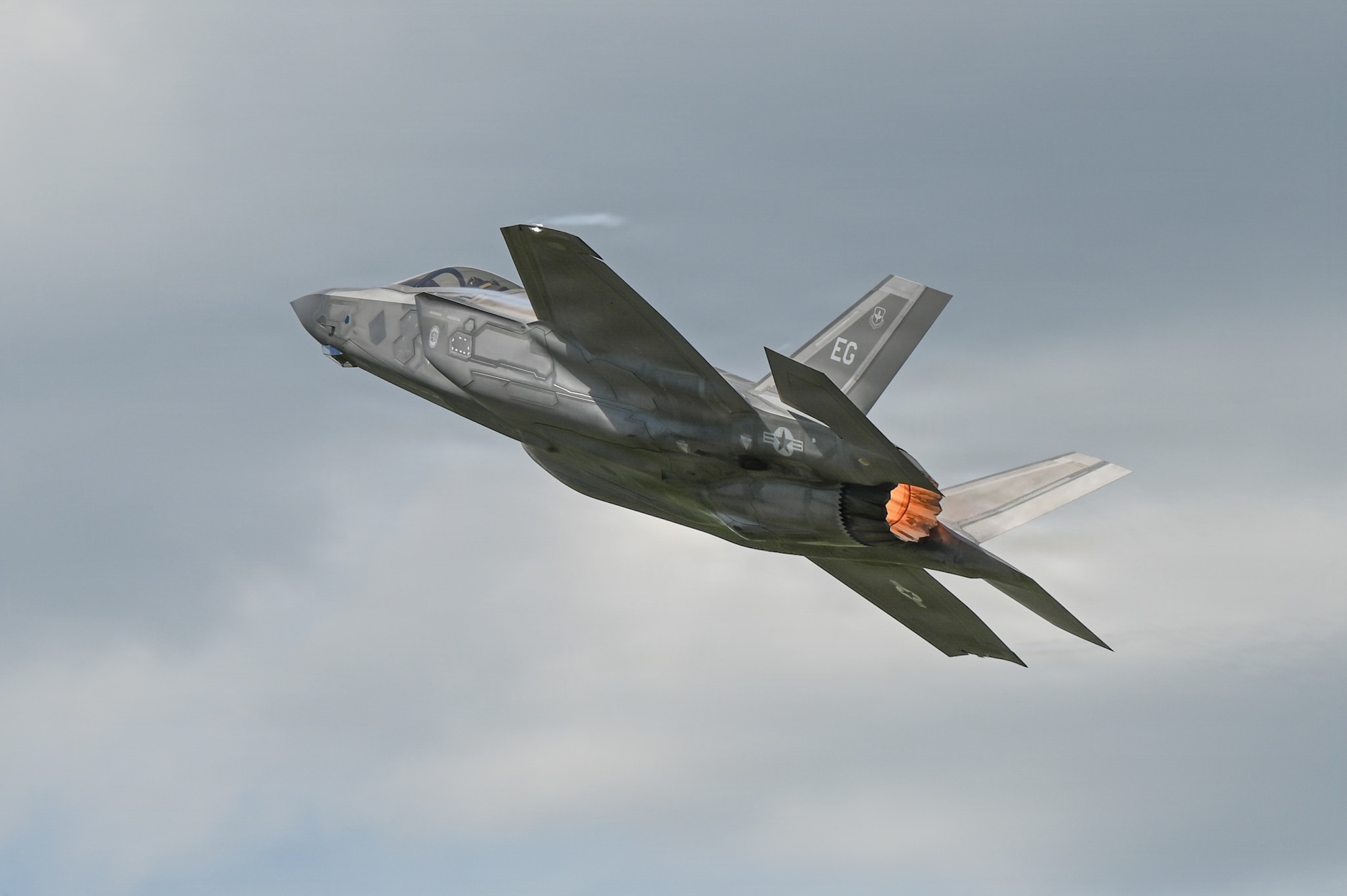 A U.S. Air Force F-35A Lighting II aircraft assigned to the 33rd Fighter Wing, Florida Air National Guard, participates in Sentry North 2026 at Volk Field Combat Readiness Training Center, Camp Douglas, Wisconsin, June 4, 2026. Sentry North 2026 is a joint total force exercise led by the National Guard Bureau Readiness Training Program and hosted by Volk Field Combat Readiness Training Center and Alpena Combat Readiness Training Center. (U.S. Air National Guard photo by Master Sgt. Mary Greenwood)