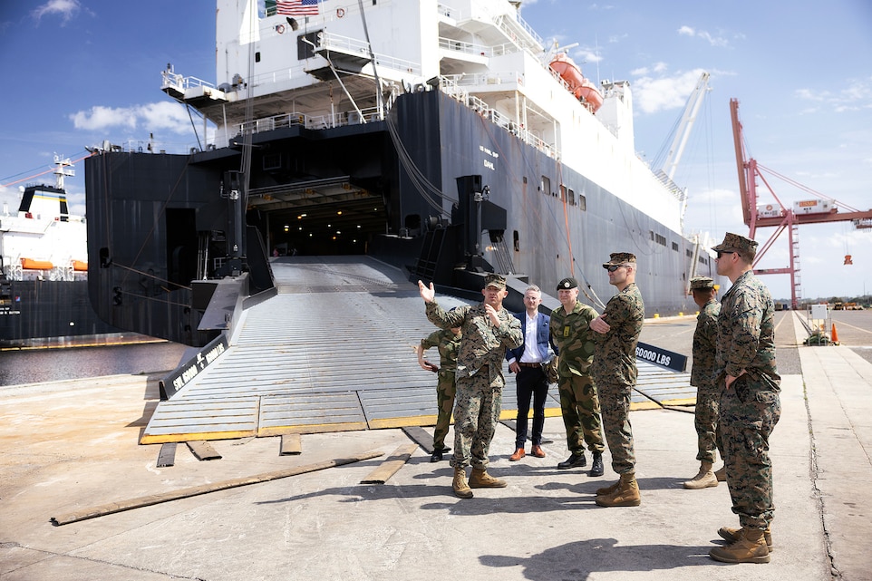 Norwegian Logistics Chief Visits Blount Island to Reinforce Arctic Prepositioning Partnership