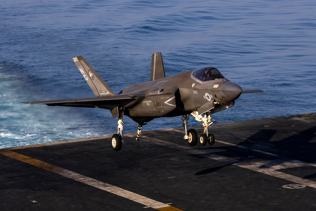 The Nimitz-class aircraft carrier USS Abraham Lincoln (CVN 72) conducts flight operations in support of Operation Epic Fury, March 2, 2026. (U.S. Navy photo)