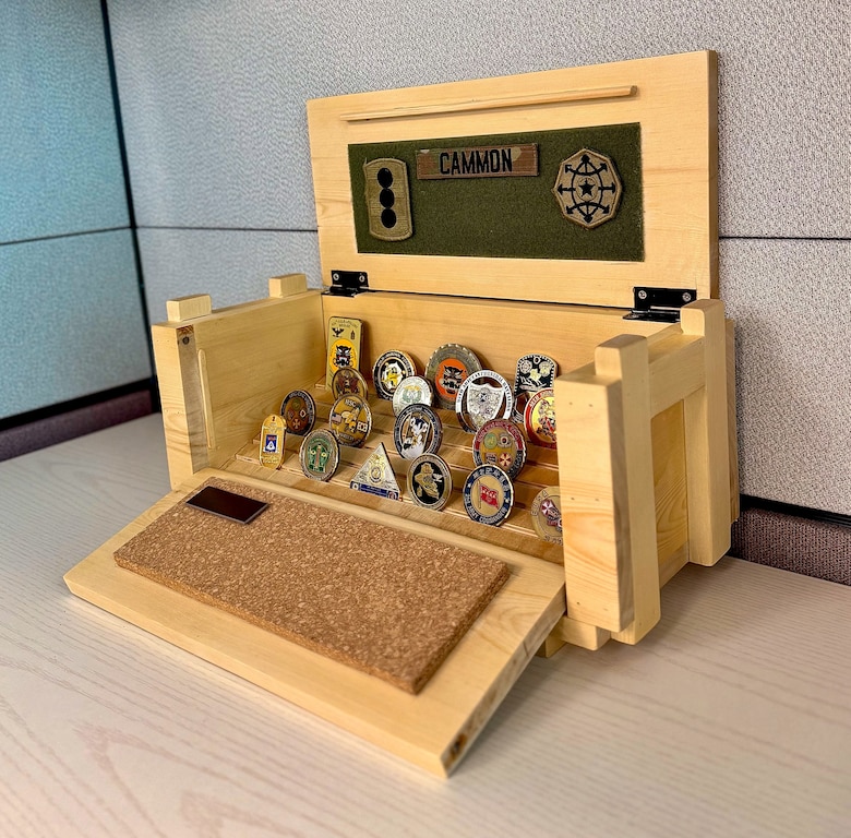 Photo of Marcellus' ammo coin box he created.