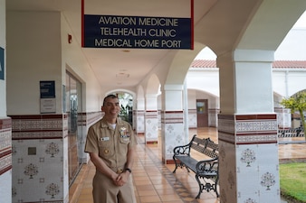 260201-N-FT324-4889. ROTA, Spain (Feb. 1, 2026) Cmdr. Frank Cornejo, a native of Carmel-by-the-Sea, Calif., assigned to Navy Medicine Readiness and Training Command (NMRTC) Rota, serves as a physician assistant, providing comprehensive medical care to ensure service members, their families and beneficiaries across the joint force remain healthy, ready and mission capable in support of the warfighter.  (U.S. Navy photo by Lt. Cmdr. Alicia Sacks)