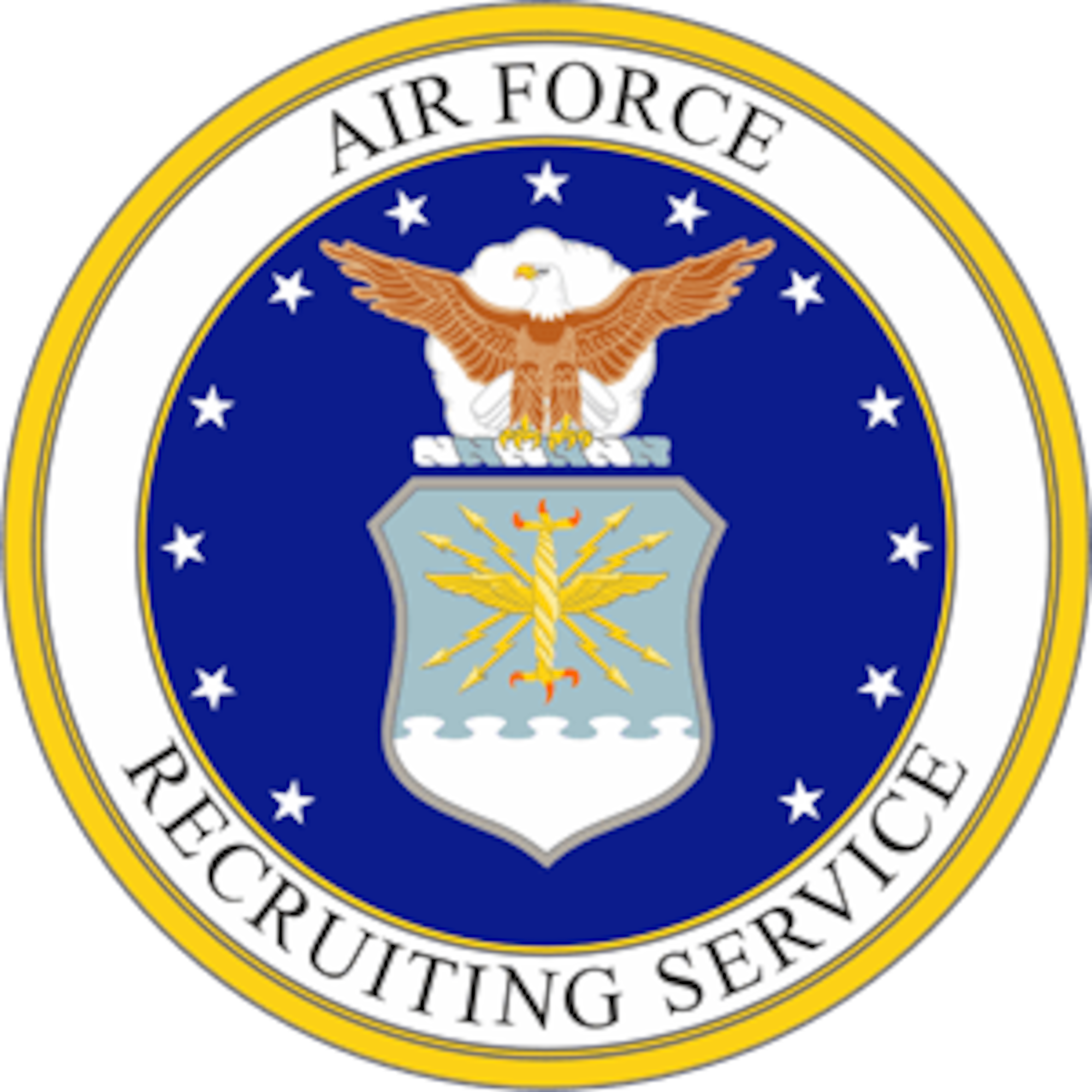 Air Force Recruiting Service Patch. The mission of Air Force Recruiting Service is to inspire, engage and recruit the next generation of Airmen. AFRS recruits quality men and women from a cross-section of America, responsive to the ever-changing needs of the Air Force. The accession of a steady flow of new recruits is essential to maintain a force with the proper distribution of skills. (U.S. Air Force graphic)