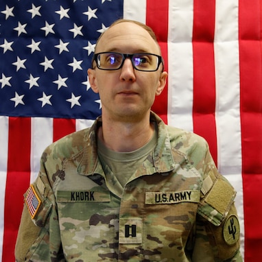 U.S. Army Reserve Capt. Cody Khork, 35, of Winter Haven, Florida, assigned to the 103rd Sustainment Command, died March 1, 2026, in Kuwait at the Port of Shuaiba during an unmanned aircraft system attack.