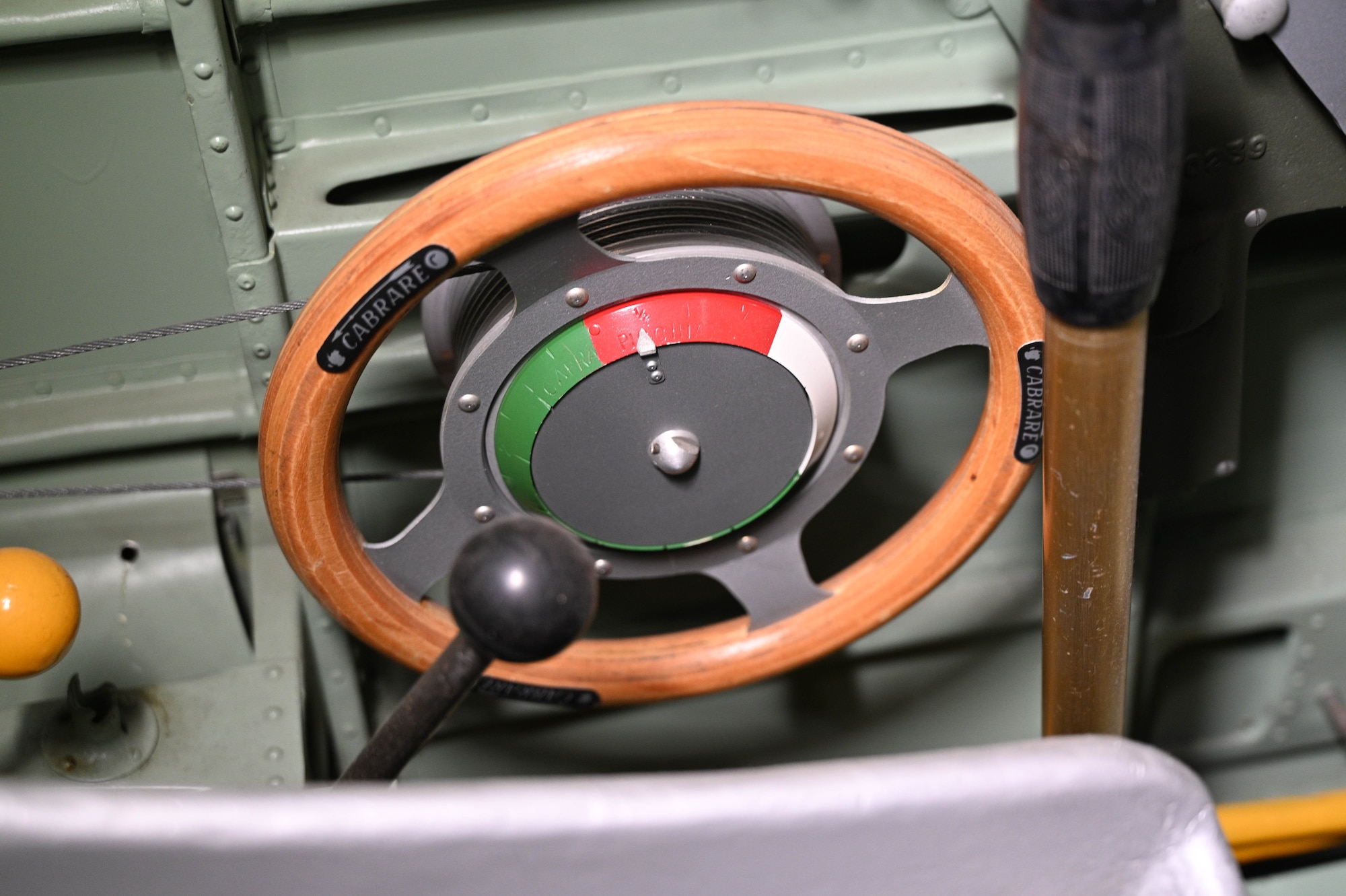 Macchi MC.200 Saetta interior cockpit view.