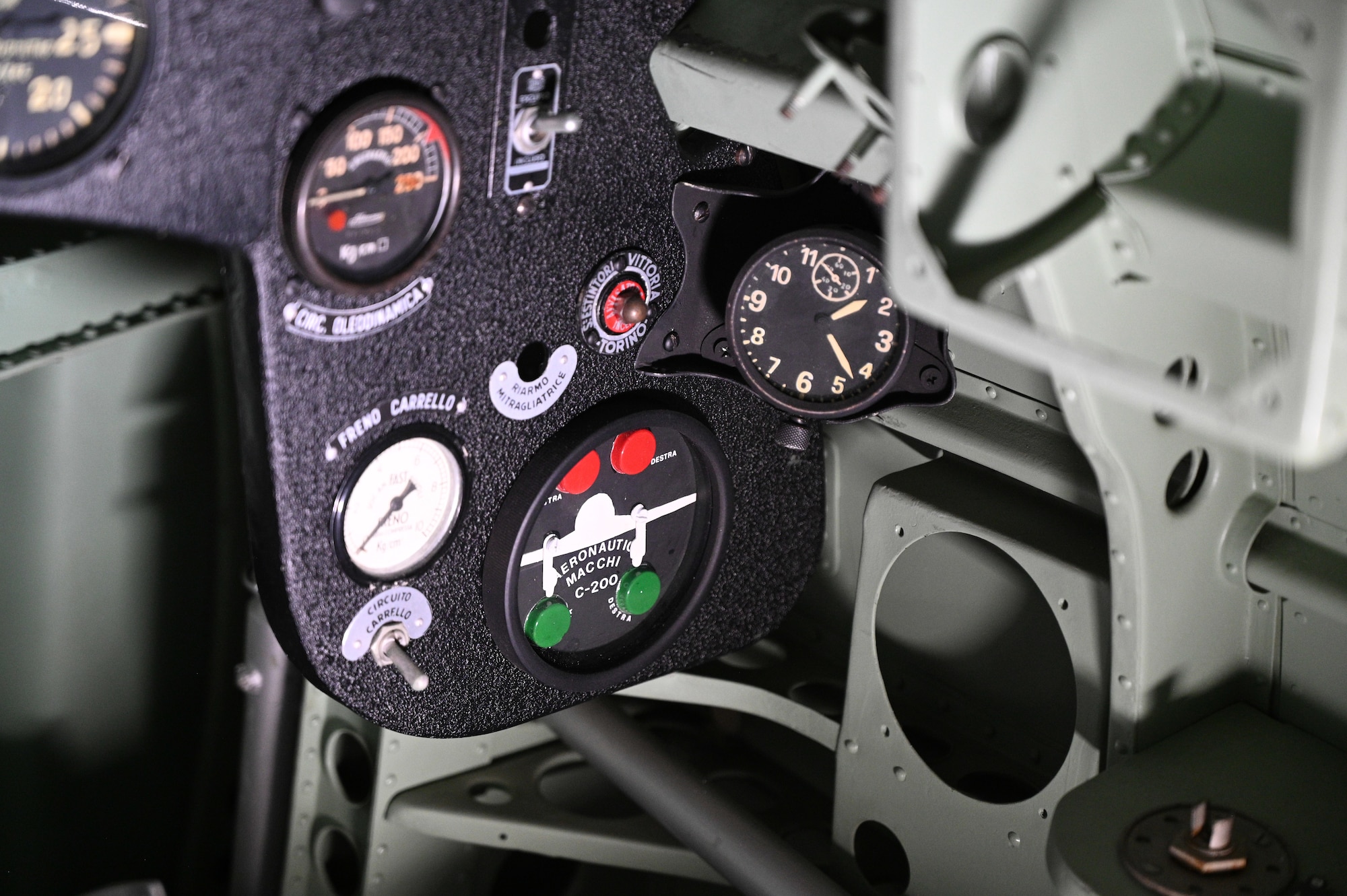 Macchi MC.200 Saetta interior view