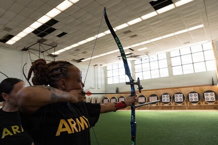 U.S. Army Staff Sgt. Jada Lassiter, a utilities equipment repairer assigned to the Soldier Recovery Unit at Fort Belvoir, Virginia
