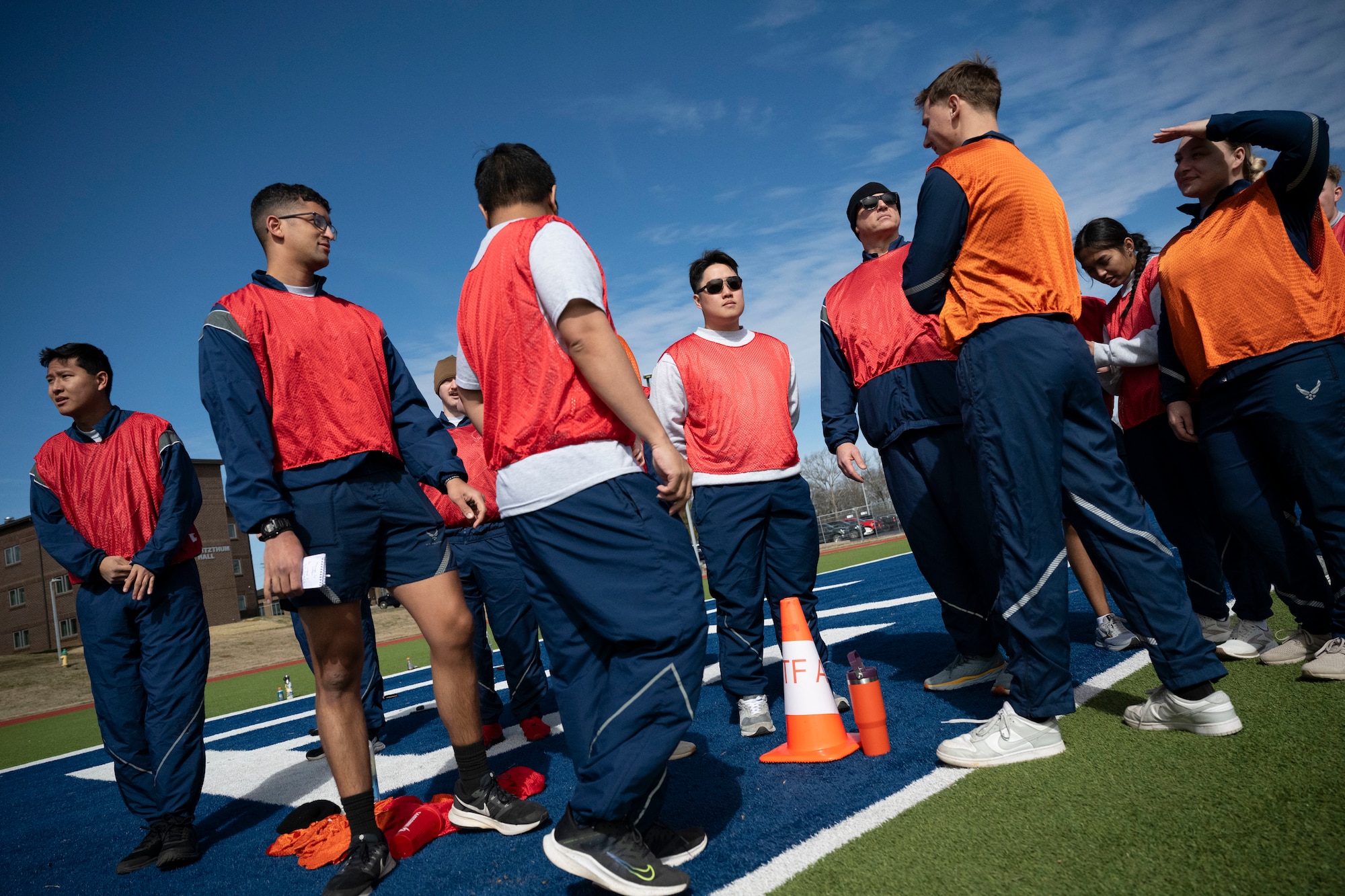 U.S. Air Force and Royal Canadian Air Force Airmen participate in field training exercise, Operation Red Wolf, during Airman Leadership School (ALS), February 12, 2026, at The Lankford Enlisted Professional Military Education Center, McGhee Tyson Air National Guard Base, Tennessee. Students from ALS class 26-B were the first to conduct this organically developed training activity, a full-day leadership and wargaming exercise designed to test strategic thinking and operational execution under pressure.