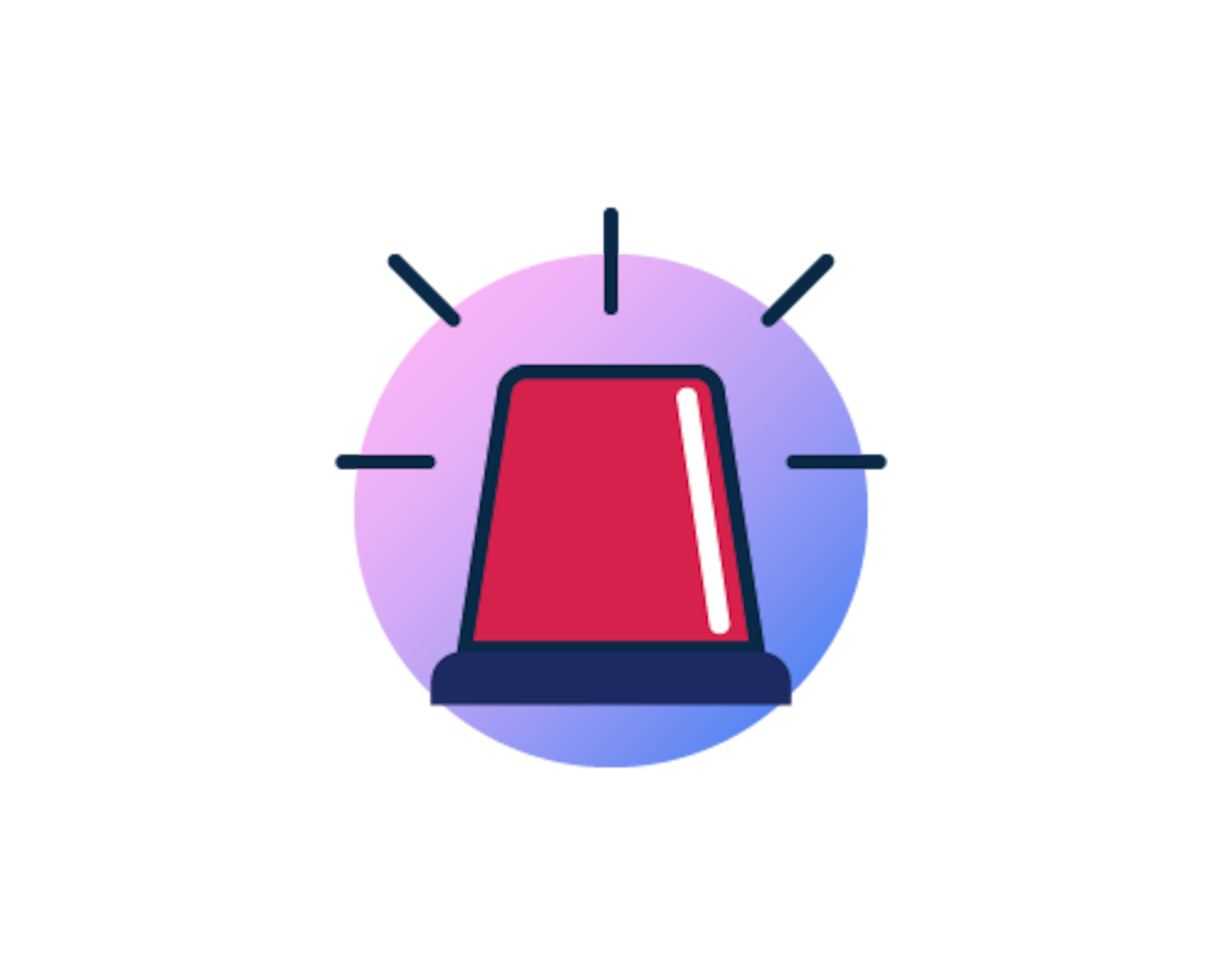 Red alert light and siren