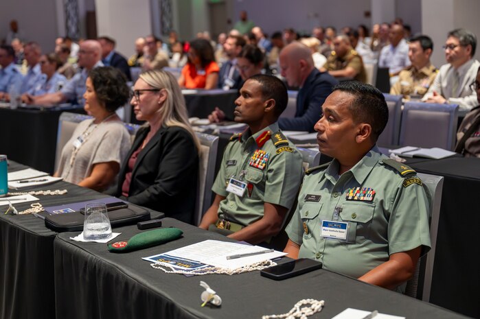 Indo-Pacific regional leaders from over 30 nations attend the 36th annual international Military Law and Operations strategic engagement in Honolulu, Hawaii, Sept. 8, 202