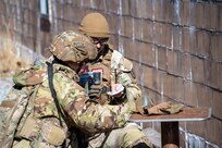 U.S. Soldiers participate in a culminating event exercise as a part of the 68W Healthcare Specialist Military Occupational Specialty Transition course at Fort Indiantown Gap, Pennsylvania, March 1, 2026. The course is conducted by the 166th Regiment - Regional Training Institute's Medical Battalion Training Site and prepares Soldiers to be combat medics. (U.S. Army National Guard photo by Sgt. Kayden Bedwell)
