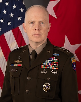 Lieutenant General Kevin Leahy is the Acting Deputy Commander, U.S. Central Command (USCENTCOM) and the Deputy Joint Force Commander for Operation Epic Fury. He most recently served as Commander, Combined Joint Task Force – Operation Inherent Resolve, Iraq from August 2024-July 2025.