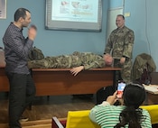 VNG Airmen demonstrate combat casualty care techniques