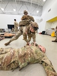 West Virginia Army National Guard medics sharpened their lifesaving skills during a 12-day combat medic recertification course at Camp Dawson in Kingwood, West Virginia, on Jan. 19-30, 2026, culminating in a large-scale field exercise simulating the realities of battlefield medicine