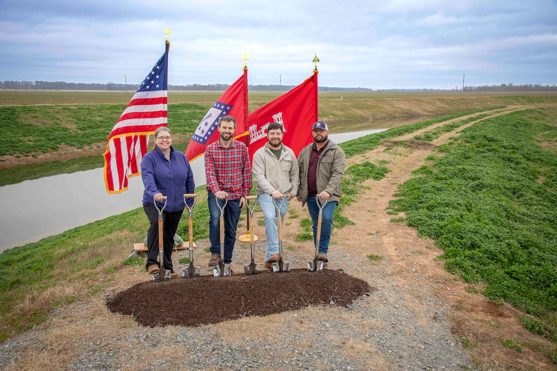 The U.S. Army Corps of Engineers (USACE) Memphis District marked three major infrastructure milestones in eastern Arkansas, Mar. 3, 2026. The events included groundbreaking ceremonies for the Grand Prairie Region Project and the Bayou Meto Basin Project and a ribbon-cutting to celebrate the successful installation of three new gearboxes at Graham Burke Pumping Station. 

All three achievements reflect significant advances in safeguarding Arkansas's water resources and the communities that rely on these critical water supplies.