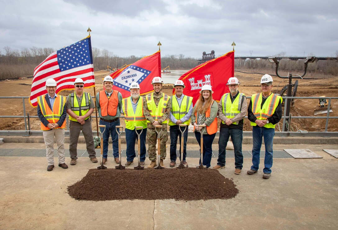 The U.S. Army Corps of Engineers (USACE) Memphis District marked three major infrastructure milestones in eastern Arkansas, Mar. 3, 2026. The events included groundbreaking ceremonies for the Grand Prairie Region Project and the Bayou Meto Basin Project and a ribbon-cutting to celebrate the successful installation of three new gearboxes at Graham Burke Pumping Station. 

All three achievements reflect significant advances in safeguarding Arkansas's water resources and the communities that rely on these critical water supplies.