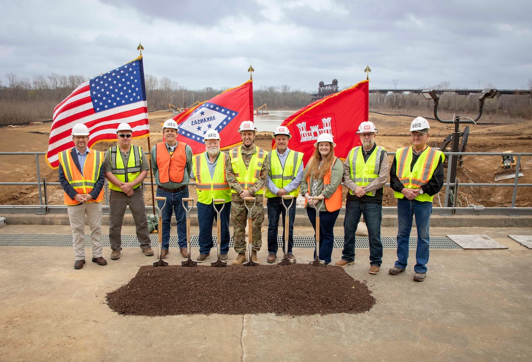 The U.S. Army Corps of Engineers (USACE) Memphis District marked three major infrastructure milestones in eastern Arkansas, Mar. 3, 2026. The events included groundbreaking ceremonies for the Grand Prairie Region Project and the Bayou Meto Basin Project and a ribbon-cutting to celebrate the successful installation of three new gearboxes at Graham Burke Pumping Station. 

All three achievements reflect significant advances in safeguarding Arkansas's water resources and the communities that rely on these critical water supplies.