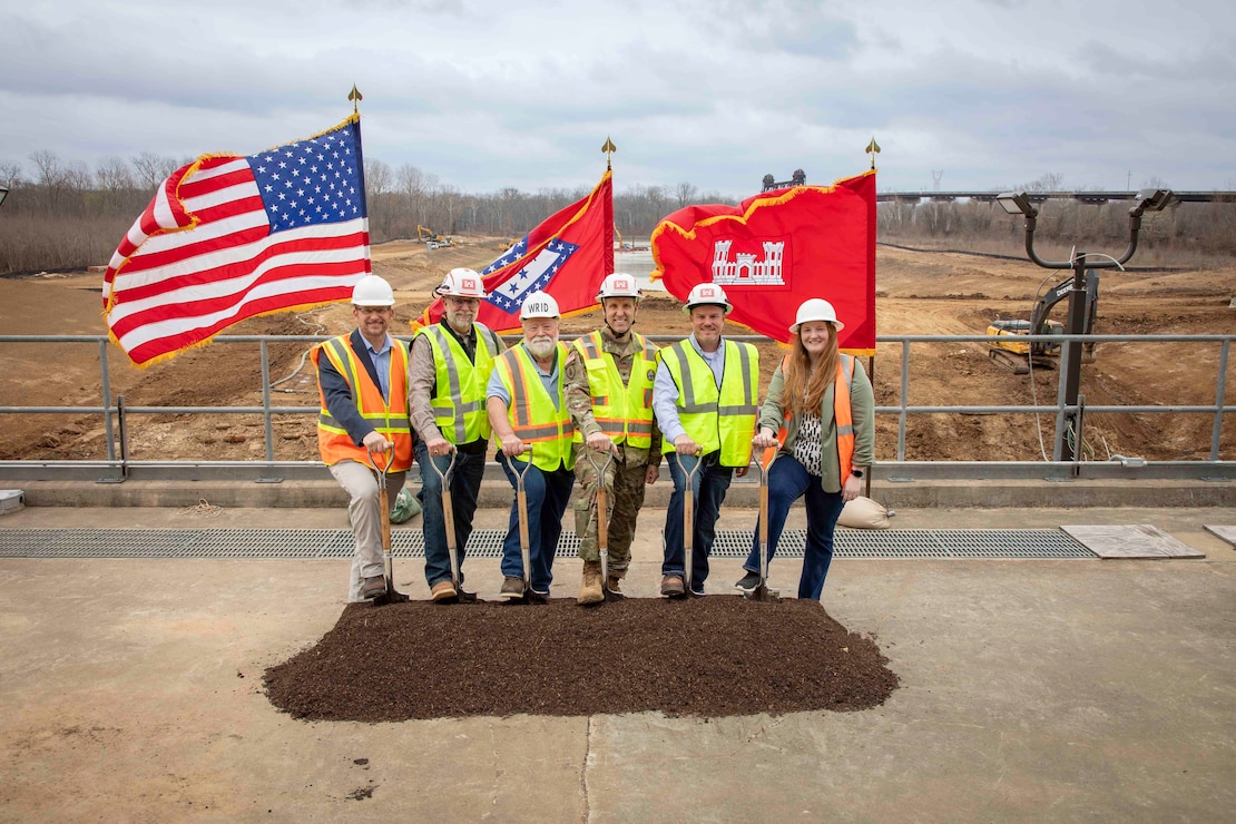 The U.S. Army Corps of Engineers (USACE) Memphis District marked three major infrastructure milestones in eastern Arkansas, Mar. 3, 2026. The events included groundbreaking ceremonies for the Grand Prairie Region Project and the Bayou Meto Basin Project and a ribbon-cutting to celebrate the successful installation of three new gearboxes at Graham Burke Pumping Station. 

All three achievements reflect significant advances in safeguarding Arkansas's water resources and the communities that rely on these critical water supplies.