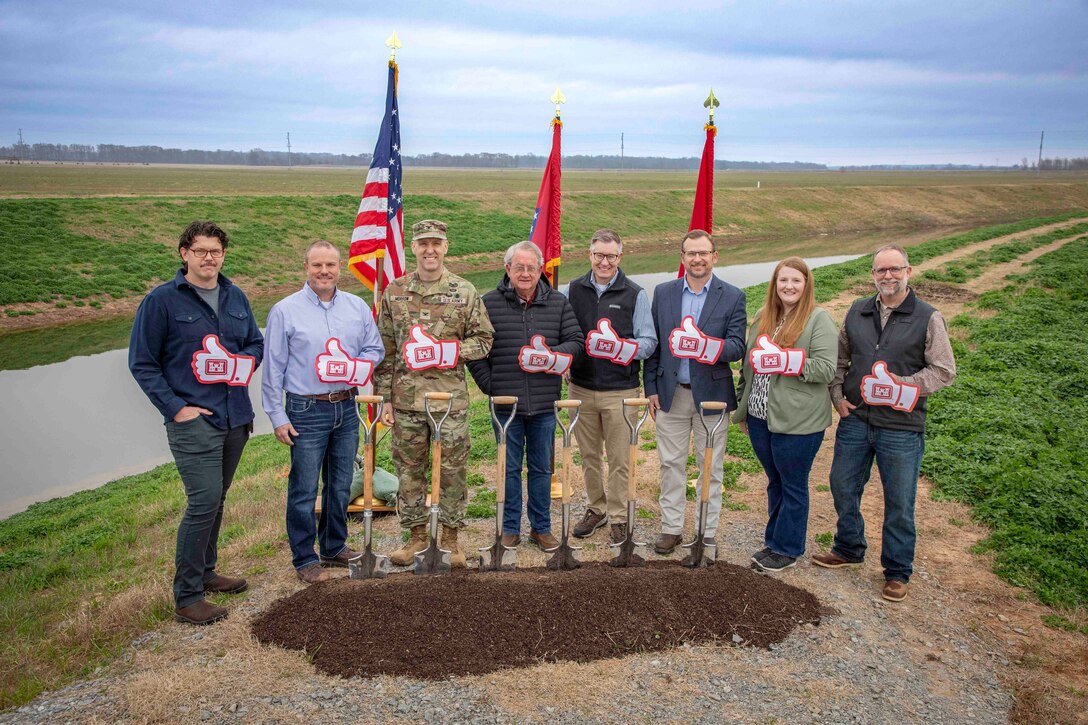The U.S. Army Corps of Engineers (USACE) Memphis District marked three major infrastructure milestones in eastern Arkansas, Mar. 3, 2026. The events included groundbreaking ceremonies for the Grand Prairie Region Project and the Bayou Meto Basin Project and a ribbon-cutting to celebrate the successful installation of three new gearboxes at Graham Burke Pumping Station. 

All three achievements reflect significant advances in safeguarding Arkansas's water resources and the communities that rely on these critical water supplies.