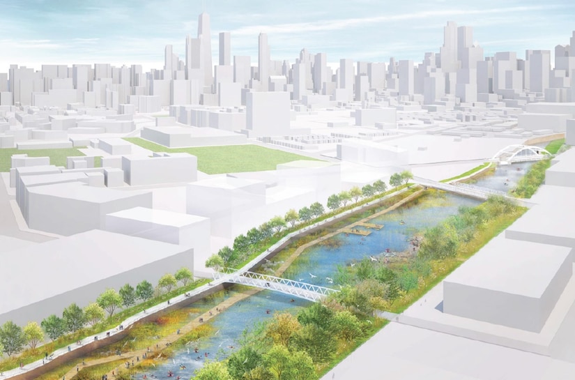 North Branch Canal Concept (from North Branch Framework - DPD and CDOT, 2017)