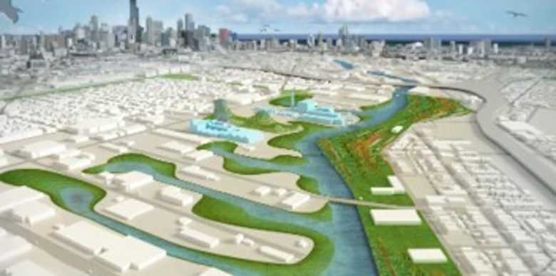 South Branch Chicago River Slips Concept (UrbanWorks, Ltd)