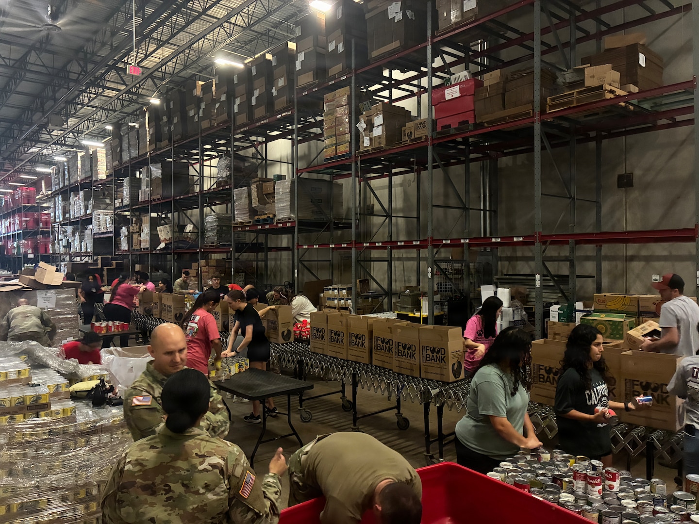 205th Theater Public Affairs Support Element and San Antonio Food Bank