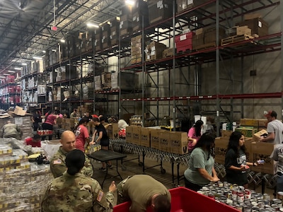 205th Theater Public Affairs Support Element and San Antonio Food Bank
