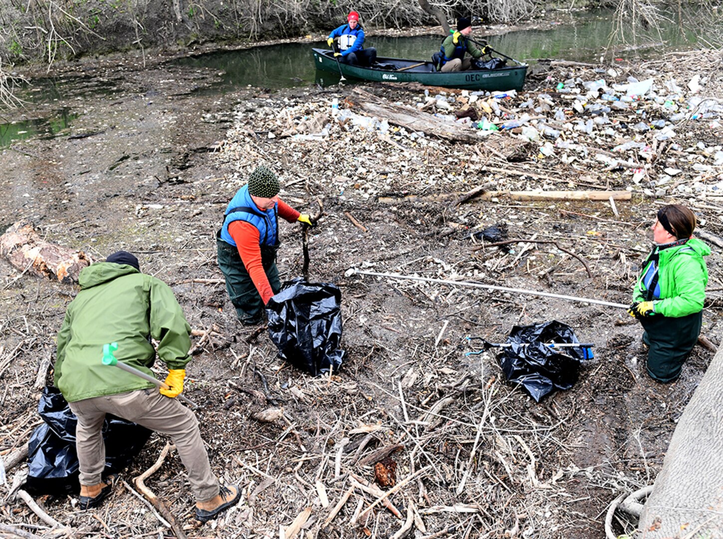 Basura Bash creek clean-up at Joint Base San Antonio-Fort Sam Houston
