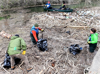 Basura Bash creek clean-up at Joint Base San Antonio-Fort Sam Houston