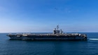 Nimitz-class aircraft carrier USS Abraham Lincoln (CVN 72) sails in support of Operation Epic Fury, March 3, 2026. (U.S. Navy photo)