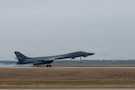 A U.S. Air Force B-1B Lancer returns from a CONUS-to-CONUS mission in support of Operation Epic Fury, March 4, 2026. (U.S. Air Force photo)