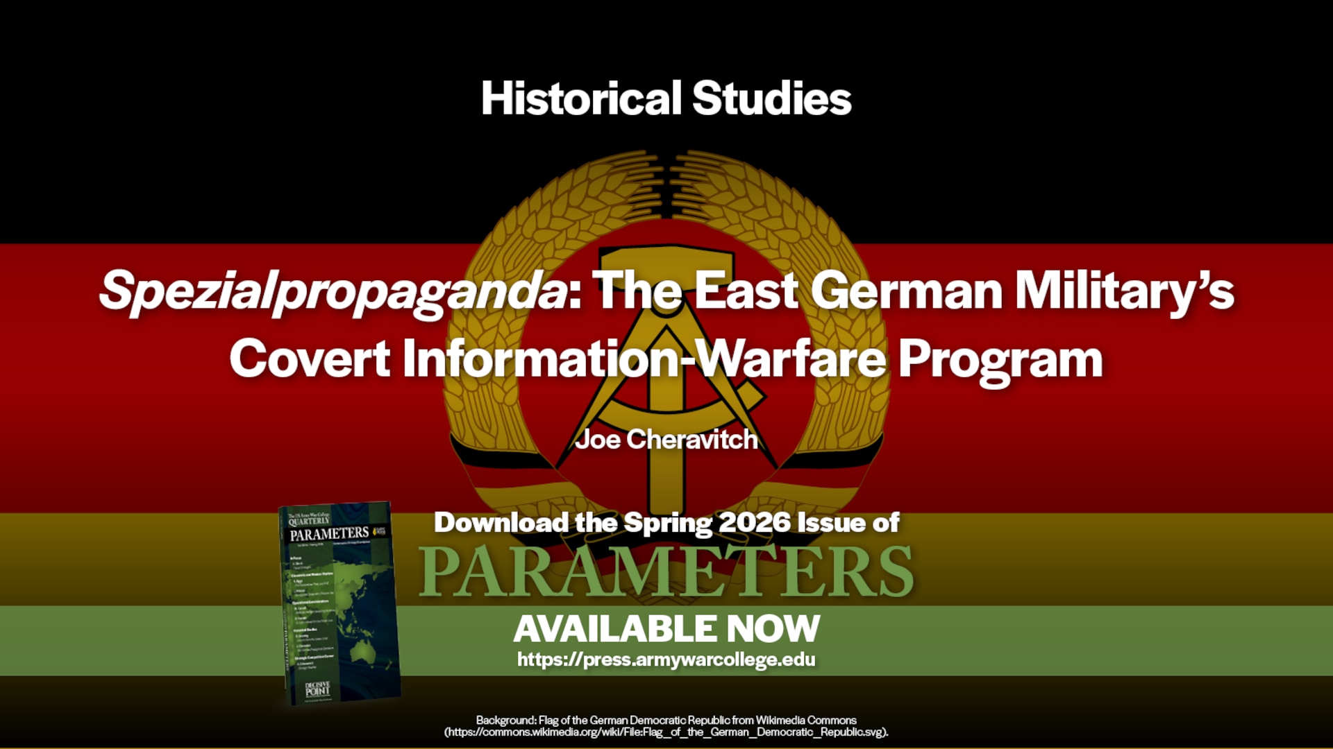 Slide for the article Spezialpropaganda: The East German Military’s Covert Information-Warfare Program