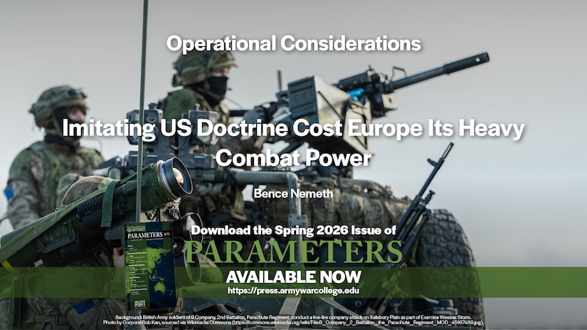 Slide for the article Imitating US Doctrine Cost Europe Its Heavy Combat Power