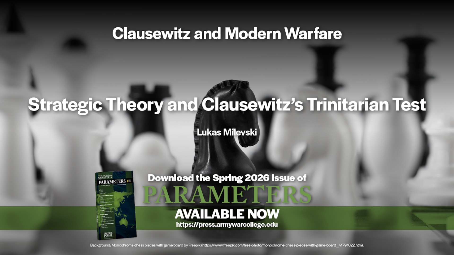 Slide for the article Strategic Theory and Clausewitz’s Trinitarian Test