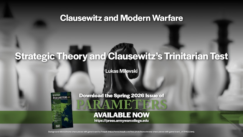 Slide for the article Strategic Theory and Clausewitz’s Trinitarian Test