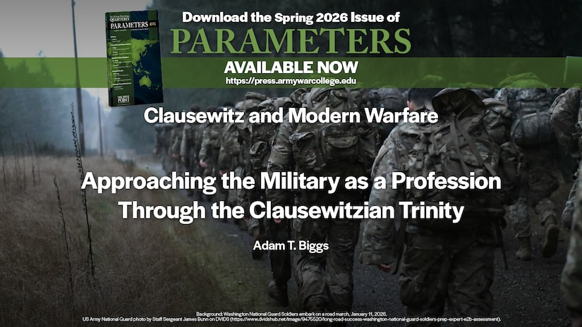 Slide for the article Approaching the Military as a Profession Through the Clausewitzian Trinity